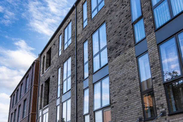 istock Terraced brick houses 1196523811