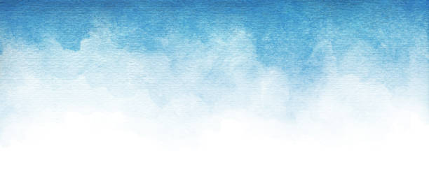 istock Blue azure turquoise abstract watercolor background for textures backgrounds and web banners design 1196531145