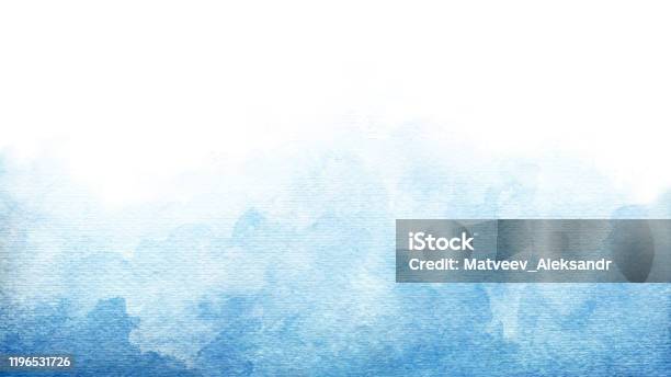 Blaue Azurblaue Türkis Abstrakte Aquarell Hintergrund Für Texturen Hintergründe Und Webbanner Design Stockfoto und mehr Bilder von Bildhintergrund