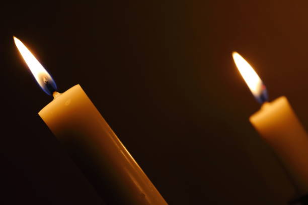 istock Love, hope and believe - candle lights 1196533495