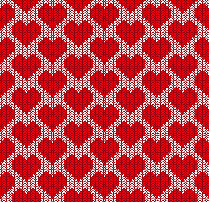 Sweater pattern - hearts