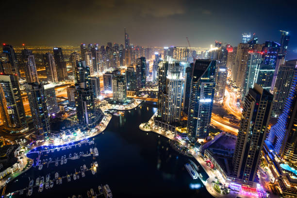 istock Dubai Marina at Night 1196546986