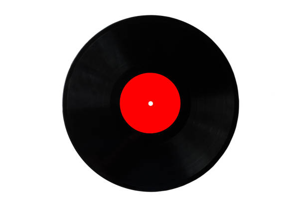 istock vinyl record with pure label 1196550011