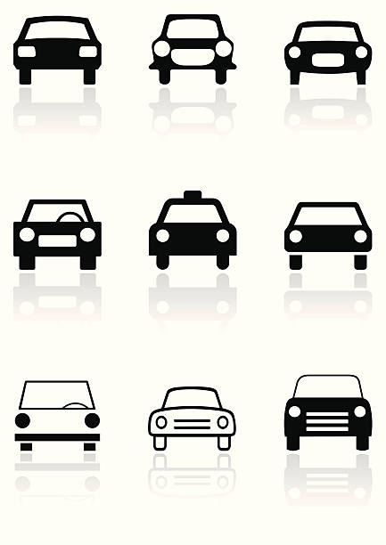 Car symbol vector set. vector art illustration