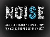 istock noise font alphabet 1196558876