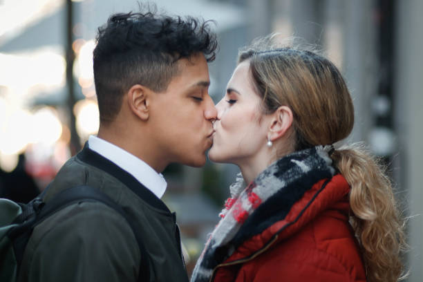 istock Couple kissing 1196561884