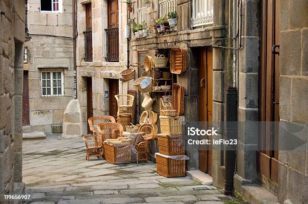 Basket Shop Stock Photo - Download Image Now - Vigo, Old Town, Spain