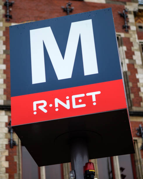 Metro underground sign in Copenhagen