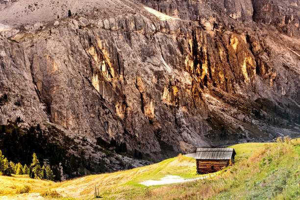 istock Cabin in the beautiful Dolomites Mountains - Italy 1196579091