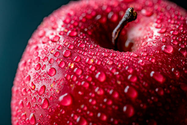 istock Close up view of red apple 1196582566