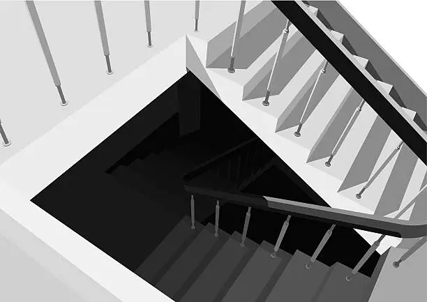 Vector illustration of stairway