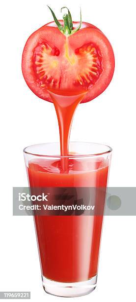 Tomato Juice Stock Photo - Download Image Now - Color Image, Cross Section, Dieting