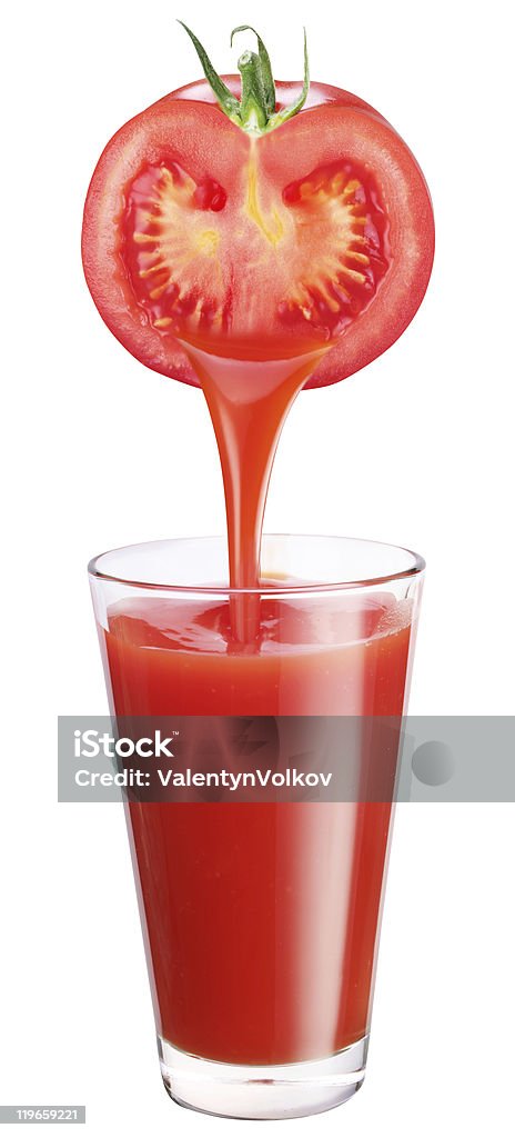 O suco de tomate. - Foto de stock de Alimentação Saudável royalty-free