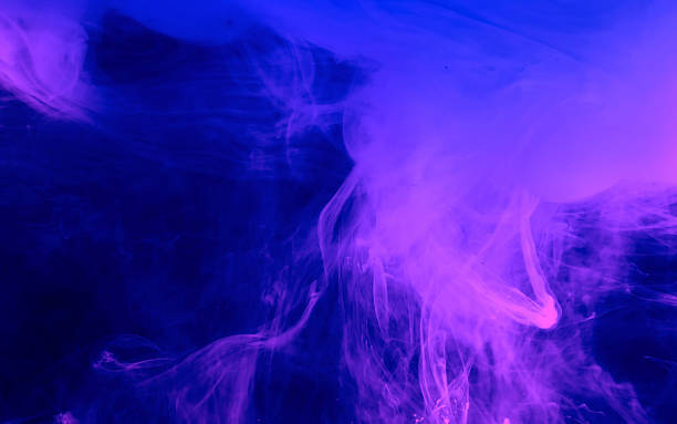 istock Space phantom blue and purple abstract background. Stylish modern technology background. 1196593296