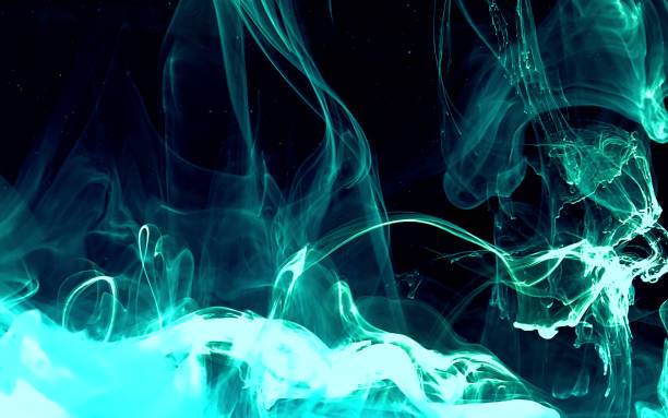 istock Space mint blue green abstract background. Stylish modern technology background. 1196593303