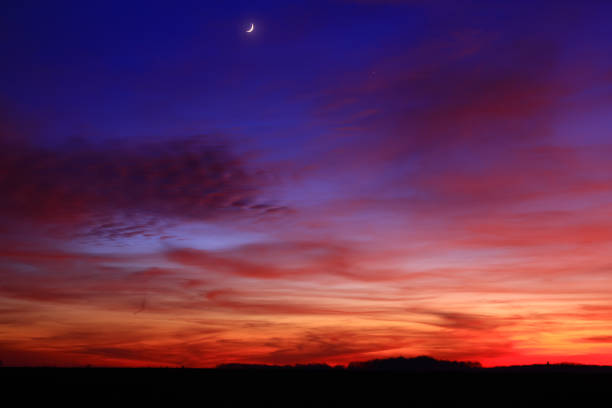 istock Very colorful sunset in dramatic sky 1196604708