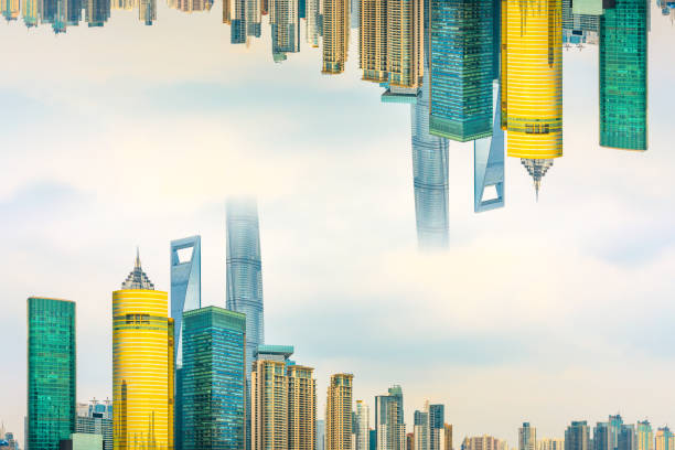 Urban creative frame landscape in Shanghai,China