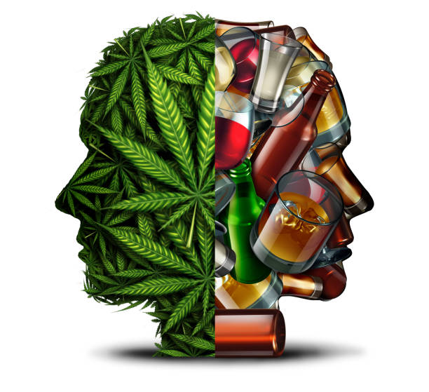 marihuana y alcohol - depressant fotografías e imágenes de stock