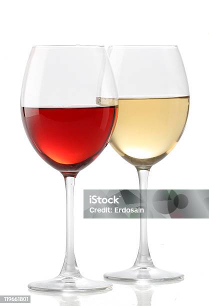 Два Бокала Вина — стоковые фотографии и другие картинки Красный - Красный, Белое вино, Вино