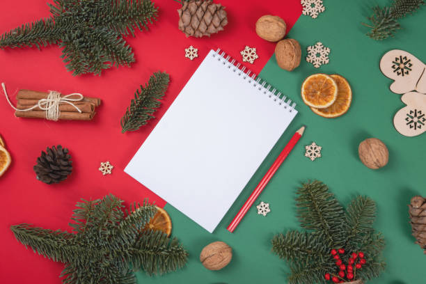 istock New Year plans or dreams on traditional colours. 1196619042