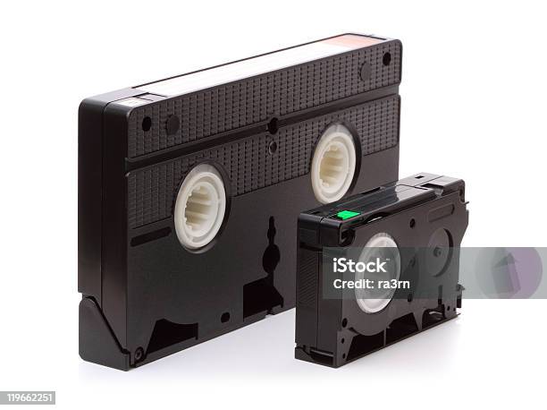 Formato De Cinta De Vídeo Hv Foto de stock y más banco de imágenes de 1980-1989 - 1980-1989, Anticuado, Cinta de película