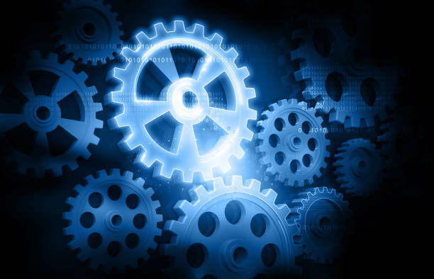 istock Gears and cogwheel background. modern mechanism 1196622689