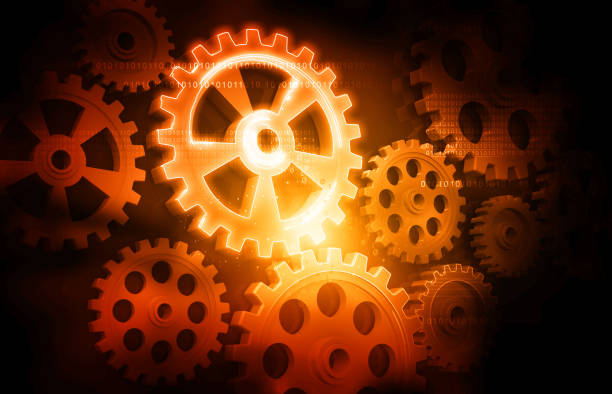 istock Gears and cogwheel background. modern mechanism 1196622715