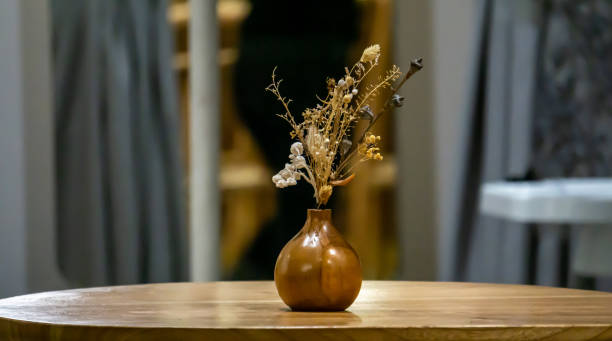 vintage flower in cafe
