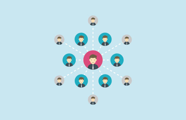 ilustrações, clipart, desenhos animados e ícones de foco - conceito - business standing out from the crowd individuality discovery