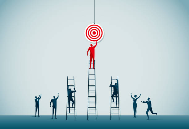 прицеливание - opportunity business aspirations target stock illustrations