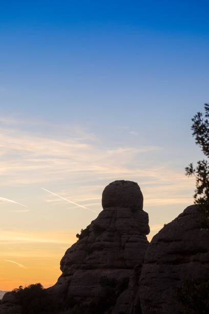 istock Agulles de Montserrat sunset in winter december 23rd 1196630137