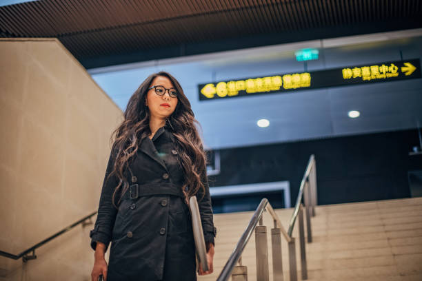 istock Woman in the subway 1196633868