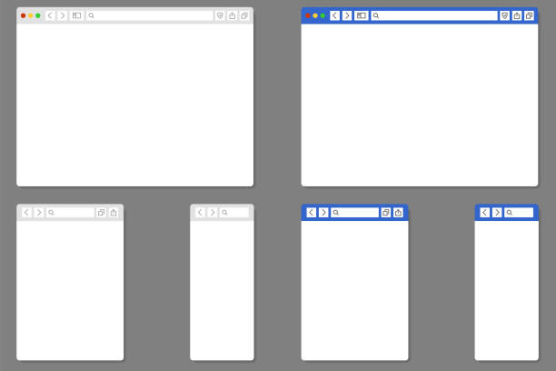 ウェブページ - browser window点のイラスト素材／クリップアート素材／マンガ素材／アイコン素材