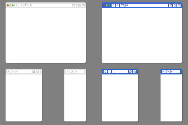 веб-страница - browser internet web page window stock illustrations