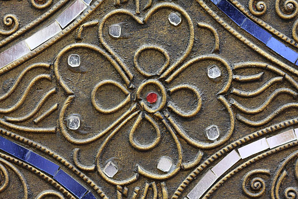 istock Old Thai style beautiful  flower. 119664103