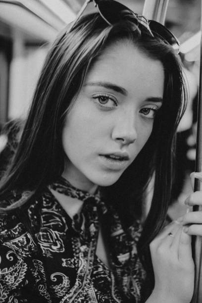 istock Pensive girl in the subway 1196662248