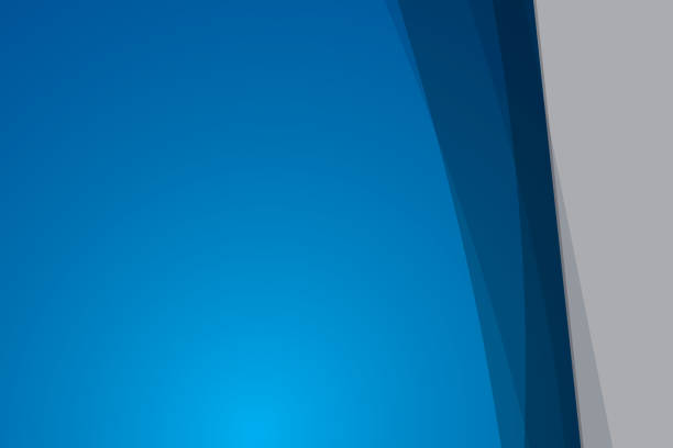 istock Abstract technology geometric blue color shiny motion background. 1196667734