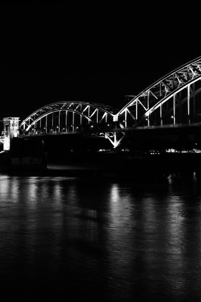 istock Cologne Germany in black and grey / white 1196676653