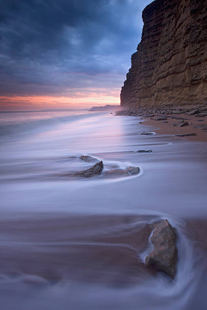 istock Incoming Tide at Burton Bradstock 119667706