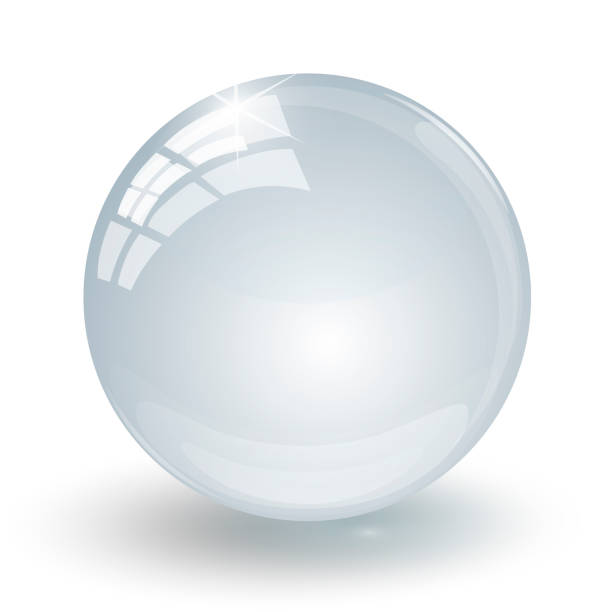 istock Crystal glass ball on a white background isolated 1196679084