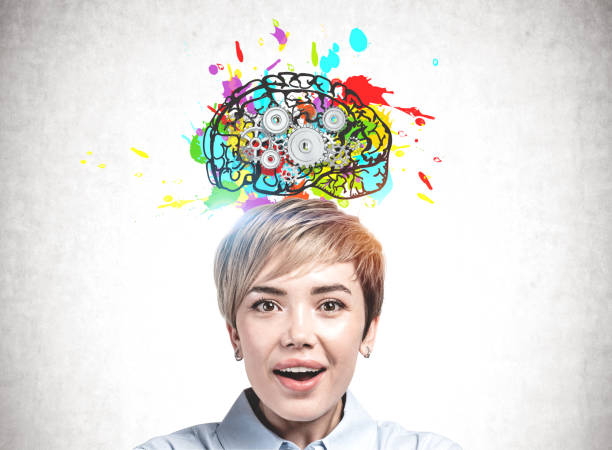 istock Astonished Asian young woman brainstorming 1196682709