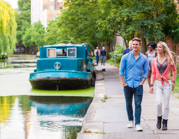 Visiting Regent's Canal durign summer