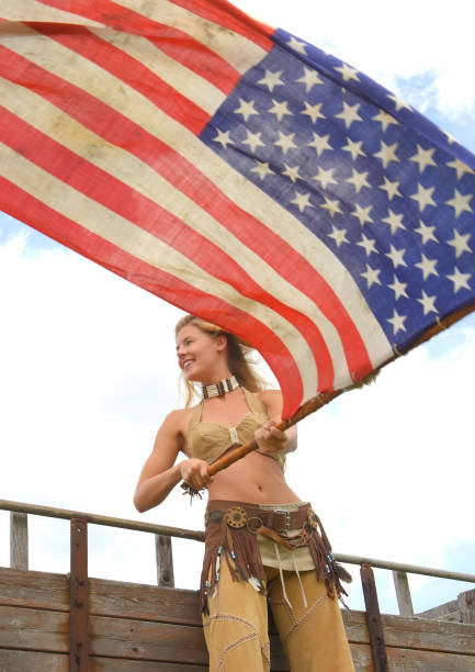 istock Patriotic US Girl 1196695614