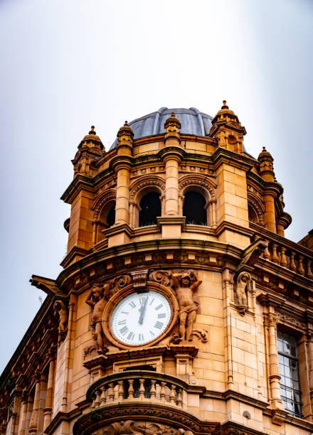 istock End of Century building in Nottingham with huge clock. 1196701425