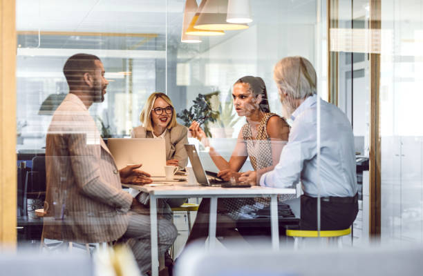 istock Business people discussing in the office 1196702363