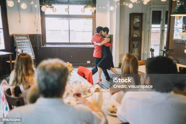 Tango Dance Show At A Restaurant Stock Photo - Download Image Now - Dancing, Tango - Dance, Buenos Aires
