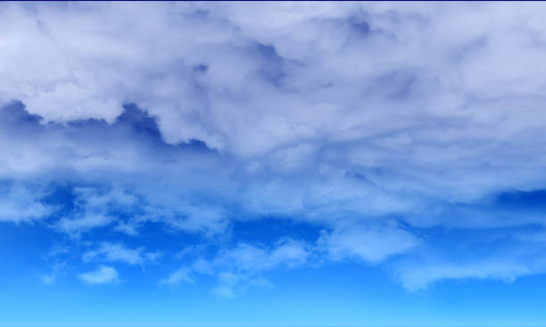 istock Background of blue sky and white clouds 1196709009