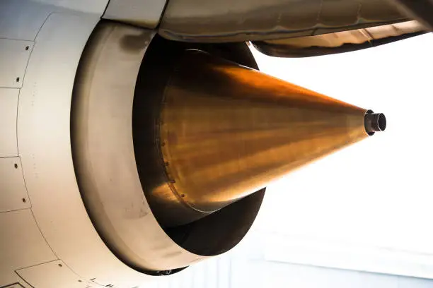 Exhaust of large jet-engine