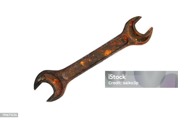 Old Key Nut Isolated Stock Photo - Download Image Now - Color Image, Cut Out, Dirty