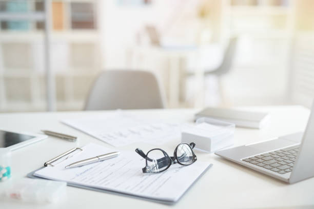 istock Business contract on the table at office 1196710622